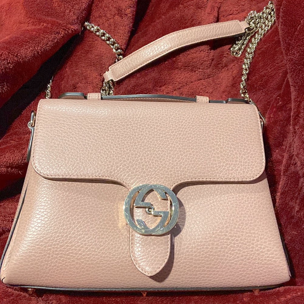 Gucci Crossbody Dollar Calfskin Pale Blush